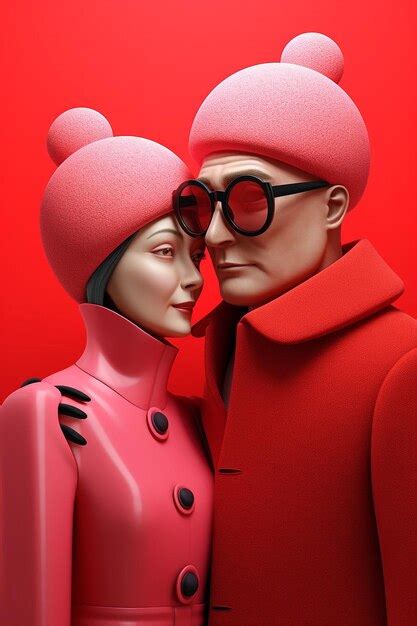 Couple showing love in the style of hd mod graphic design poster art ...
