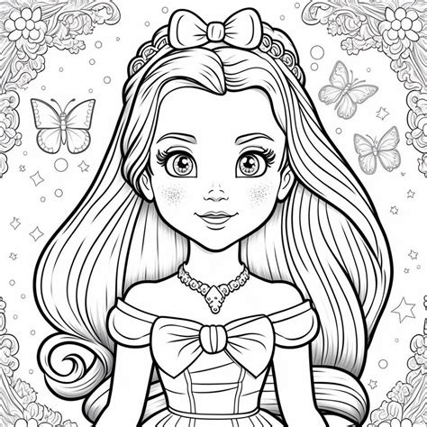 Printable Princess Color Sheets