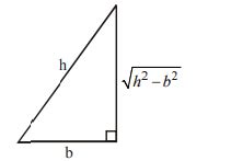 The maximum area of a right angled triangle with hypotenuse h is