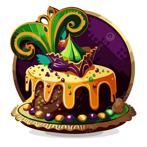 King Cake Clip Art Mard Gras Alligator Clipart | Mardi Gras King Cake