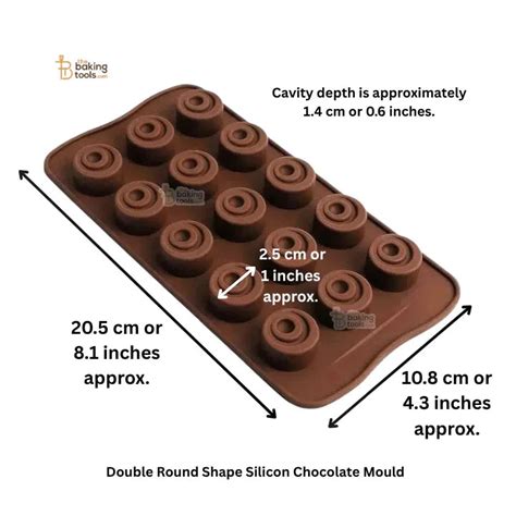 Double Round/Ring Shape Silicon Chocolate Mould