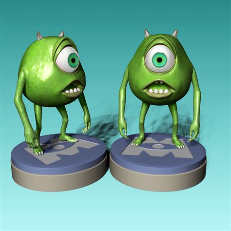 3D file Mike Wazowski from Monsters, Inc 🐉・3D print design to download ...