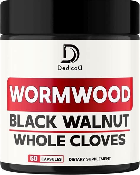 Amazon.com: DEDICAD 12in1 Wormwood Capsules Black Walnut Cloves, Ginger ...