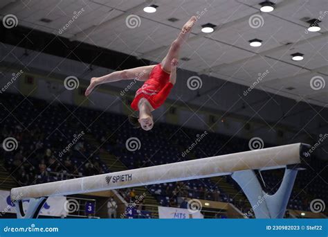 Artistic Gymnastics - Balance Beam Editorial Stock Photo - Image of ...