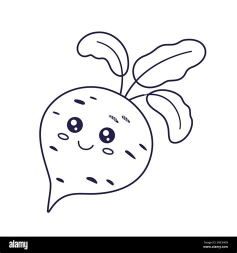 Vegetable Cartoon Outline