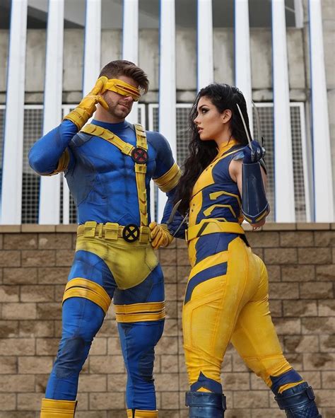@supercosplaylover | Make Your Choice, Jean. 💛💙💛 @zoogirlq as Wolverine @nate.k.weir as Cyclops ...