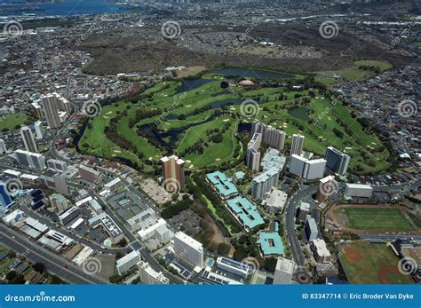 Aerial of Honolulu Country Club in Salt Lake Stock Photo - Image of ...