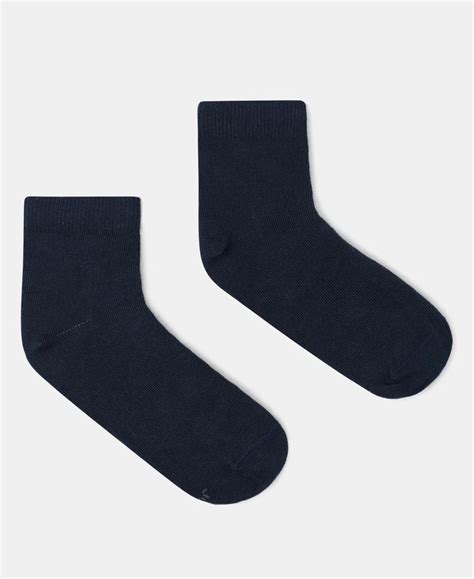Buy Kid's Compact Cotton Stretch Solid Ankle Length Socks With ...