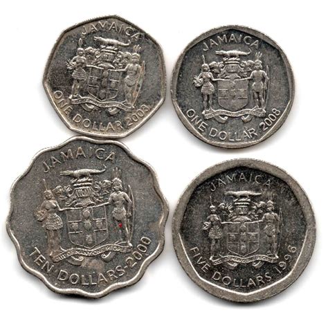 Jamaica The Excellent National Hero Set of 4 Used Coins – Banknotecoinstamp