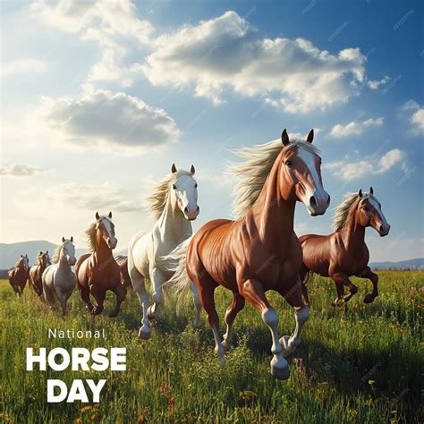 National Horse Day PSD Banner Design Template | Premium AI-generated PSD