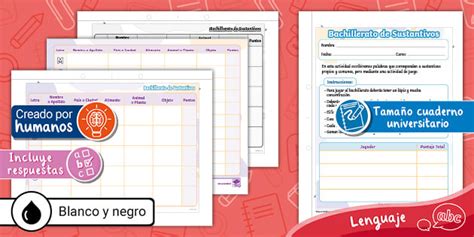 Guía | Bachillerato | Sustantivos | lenguaje | 3º básico