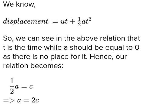 The displacement of a particle moving along x-axis is given by : x = a ...