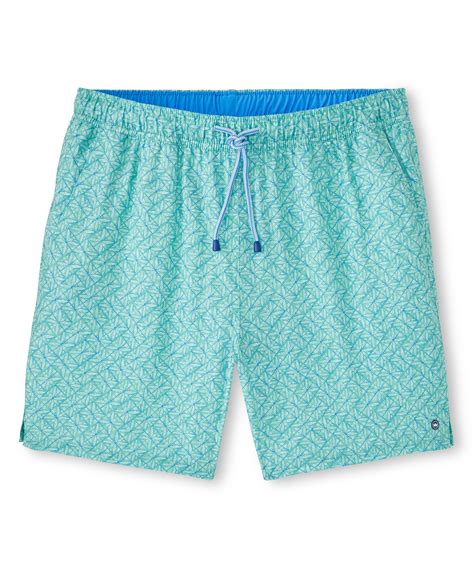 Men's Big & Tall Peter Millar Ivy Printed Swim Trunk | Westport Big & Tall