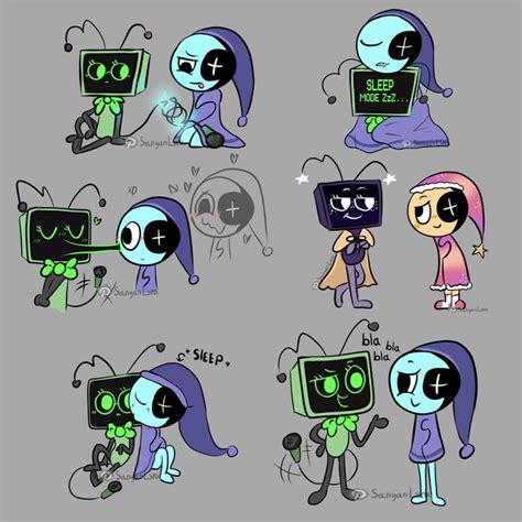 Astro and Vee [Dandy's World] | Cute drawings, Dandy, Fan art