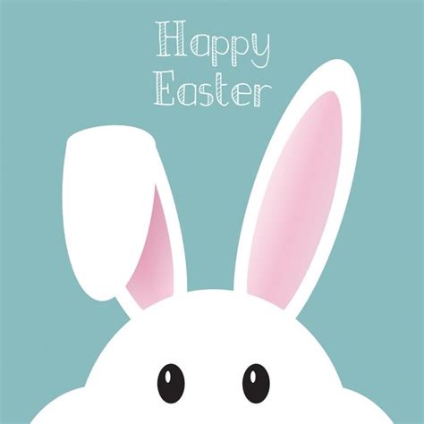 Cute background with easter bunny | Free Vector