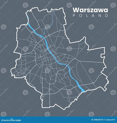 Warsaw Poland City Map Road And Tourist Map Of Warsaw City Center
