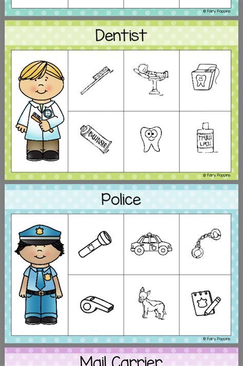 Community Helpers Preschool Worksheets