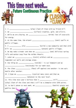 Future Continuous Table 的图像结果