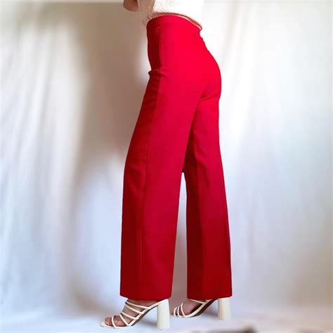 JCPenney Women's Red Trousers | Depop
