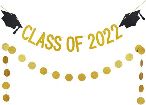 Gold Glitter Class of 2022 Banner and Gold Glitter India | Ubuy