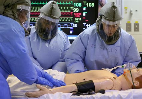 Madigan providers gain skill in Ebola simulation exercise | Article ...