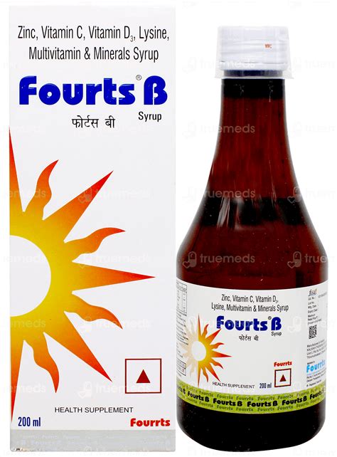 Fourts B Nonveg Syrup 200ml - Uses, Side Effects, Dosage, Price | Truemeds