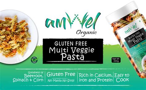 Amwel Organic Gluten Free & Multigrain Multi Veggie Pasta 220g | Gourm ...