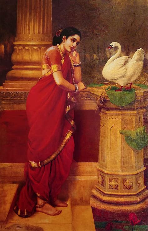 Nature Vibe Raja Ravi Varma Paintings Unframed Large Digital Paper ...