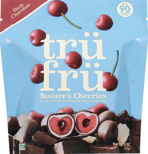 Tru Fru Dark Chocolate Nature's Cherries 8 oz 8 oz | Shipt