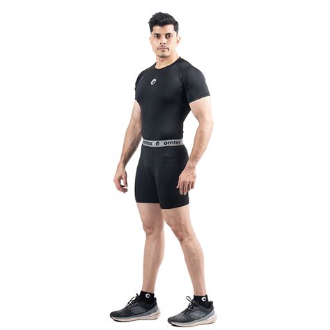 Omtex Core Men'S Compression Top Hs Black | Kibi Sports – KIBI SPORTS