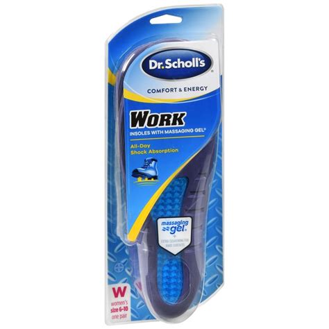 Dr. Scholl’s Comfort & Energy Work Insoles With Massaging Gel Women’s ...