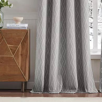 G.H. Bass & Co. River Diamond Grommet Set of 2 Window Curtain Panels