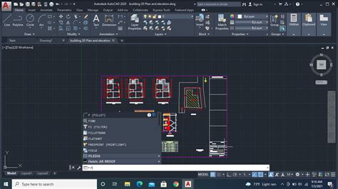 AutoCAD 2020 Fillet Command 的图像结果