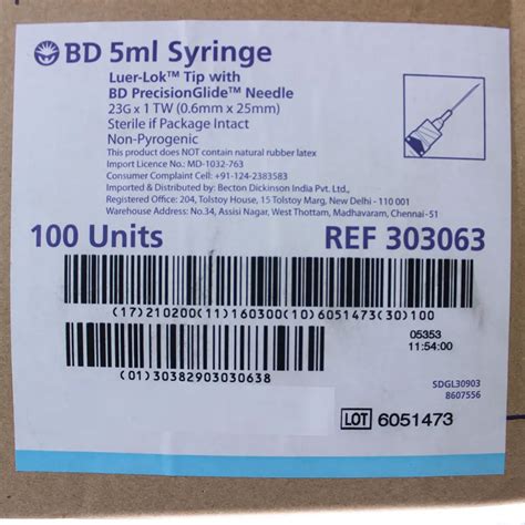B.D. Syringes 5ml Price, Uses, Side Effects, Composition - Apollo Pharmacy