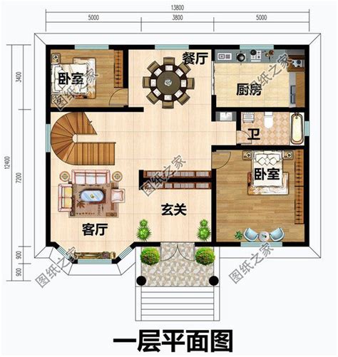 单层200平米房屋设计图,两百平米房子实景图,自建房200平方图_大山谷图库