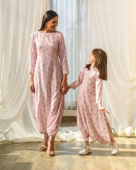 Mother Daughter Rosey Pink Dhoti Jumpsuit – Pasha India