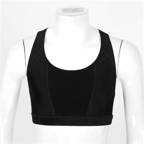 Men Sports Bra Crop Tank Top Vest Y-Back Fitness Muscle T-shirt ...