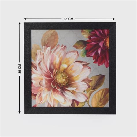 Buy Aura Flora Wood Morning Flower Picture Frame - 35x35cm from Home ...
