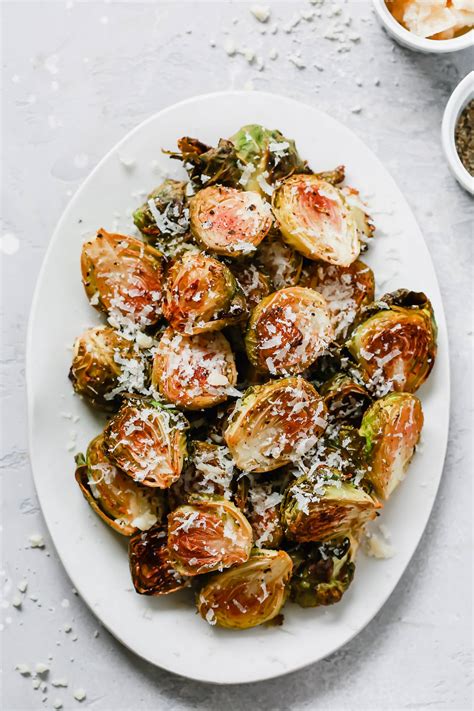 Garlic Parmesan Roasted Brussel Sprouts - Primavera Kitchen