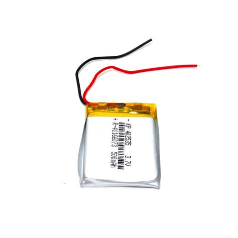 LiPo Battery 3.7V 500mAh | Rechargeable Lithium Polymer Cell with JST ...