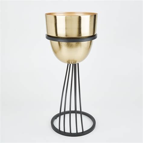 Buy Gardenia Set of 2 Metal Planters with Stand from Home Centre at ...