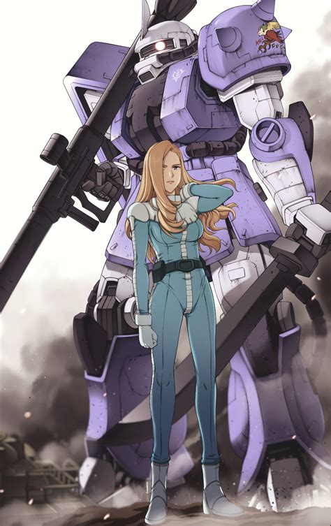 zaku ii, zaku ii f/j, and killy garrett (gundam and 3 more) drawn by ...
