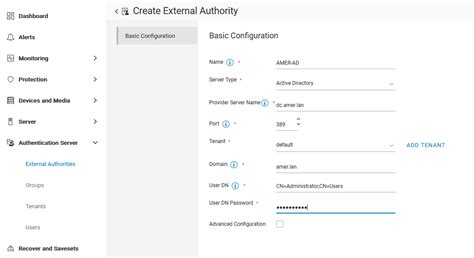 NetWorker: How to Configure AD or LDAP from the NetWorker Web User ...