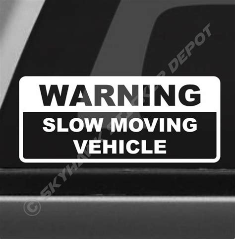 Slow Car Sticker