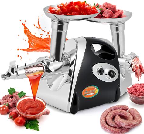 Amazon.com: Newhai 3 in 1 Electric Tomato Strainer Meat Grinder Sausage ...