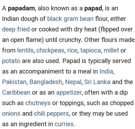 Do koreans have something like papadam - Brainly.in