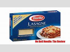 Review: No Boil Lasagna Noodles   SavoryReviews