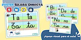 Póster Sílabas | V | Lectoescritura | Aprender a Leer | 1°