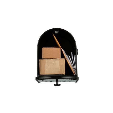 Architectural Mailboxes Post Mount Black Metal Large Mailbox EM160BAM ...
