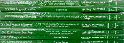 Buy Kaplan Schweser CFA 2019 Exam Prep Level 1 (set of 5 books + 2 ...